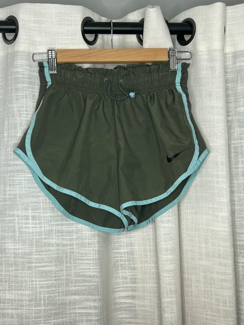 Nike Dri-Fit Blue and Green Workout Shorts